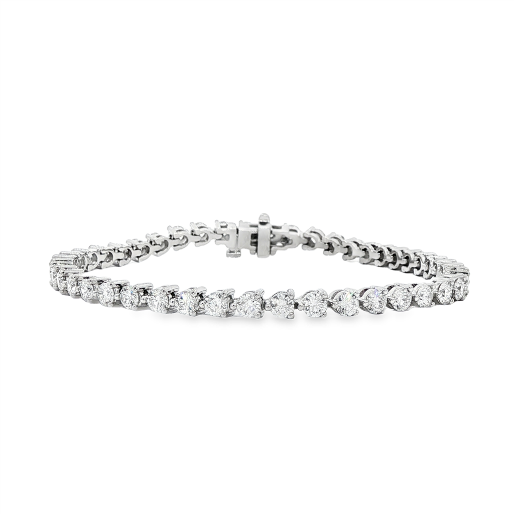 14K Yellow Gold 3.6mm Lab Grown Diamond Tennis Bracelet – 4.95ctw.