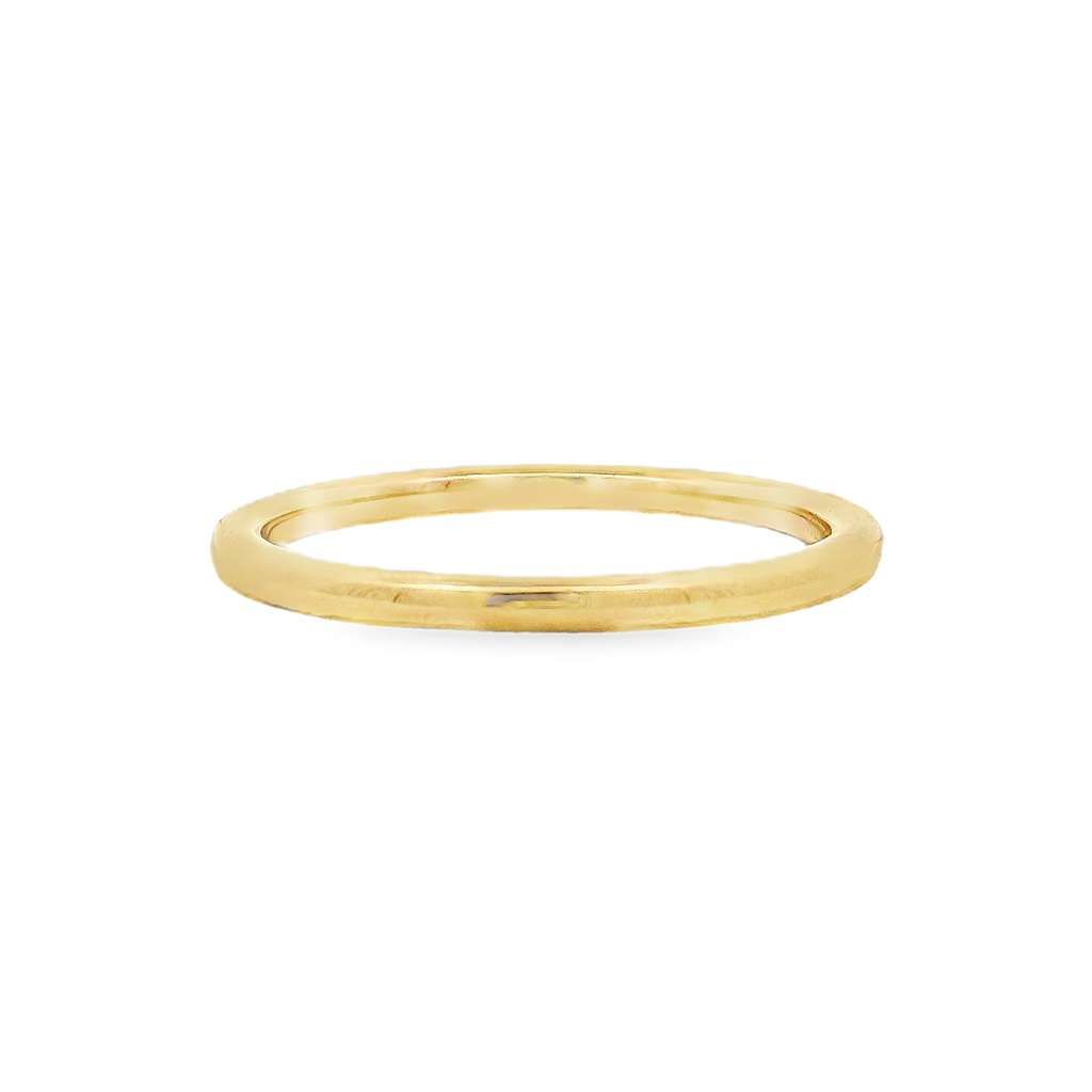 14K Yellow Gold Wedding Band – 2mm, 2.8g