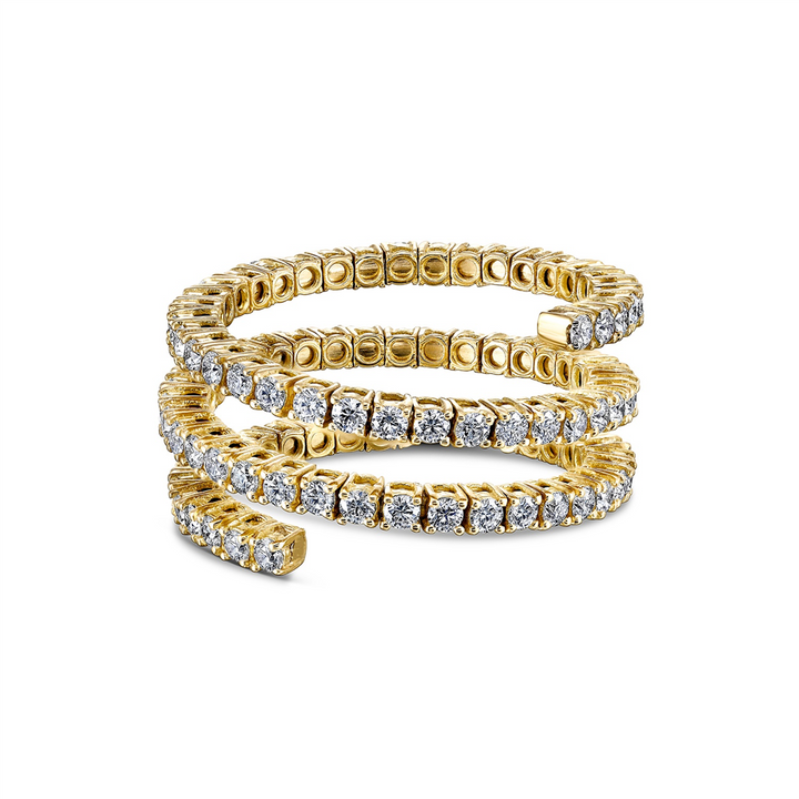 18K Yellow Gold Flexible Eternity Band – 1.89ctw.
