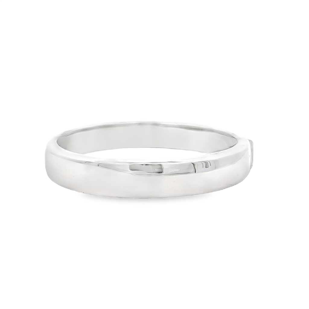14K White Gold High-Polish Bangle – 11.5x5.2mm – 20g