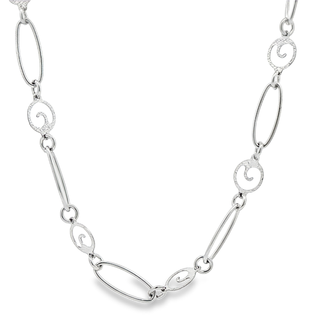 Frederic Duclos Sterling Silver Nanette Necklace – 20", 11.1g
