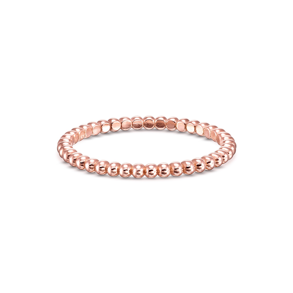 14K Rose Gold Bead Band – 1.8mm, 1.8g