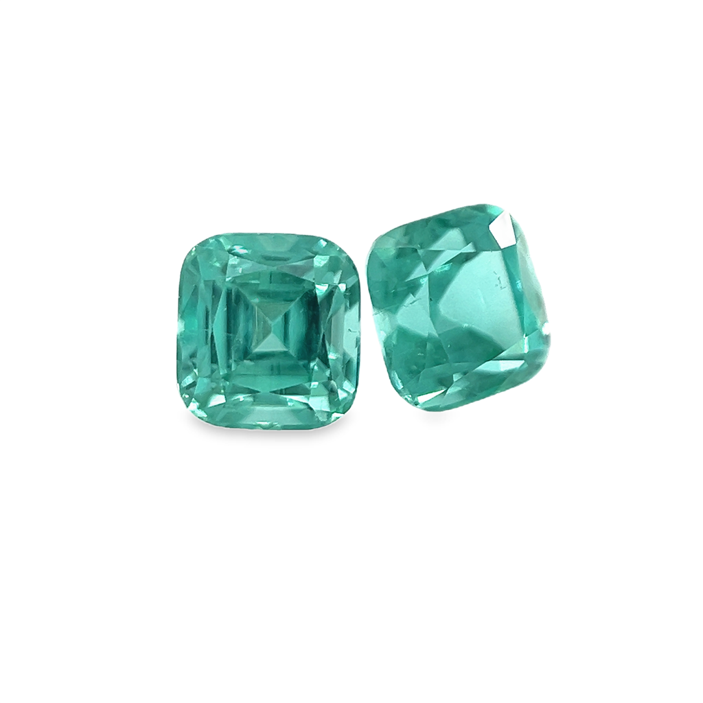 1.96ct Cushion Tourmaline Pair