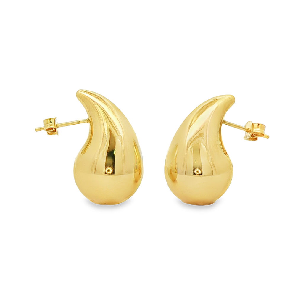 14K Yellow Gold Medium Light Drop Post Earrings – 4g