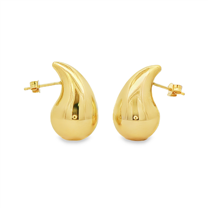 14K Yellow Gold Medium Light Drop Post Earrings – 4g