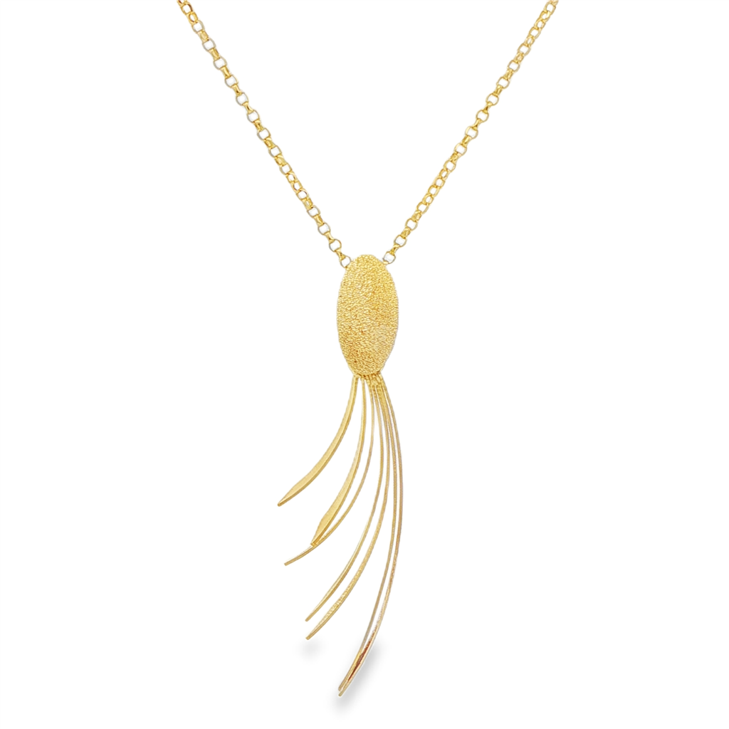 Frederic Duclos Sterling Silver & Yellow Gold-Plated Clara Necklace – 18–20", 5.9g