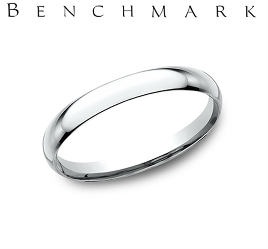 Platinum 2mm Comfort Fit Wedding Band by Benchmark