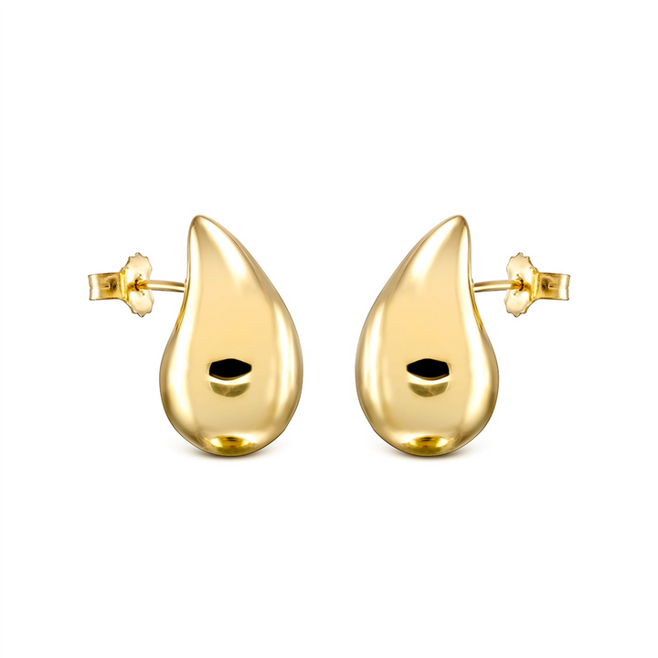 14K Yellow Gold Medium Teardrop Earrings – 3.8g