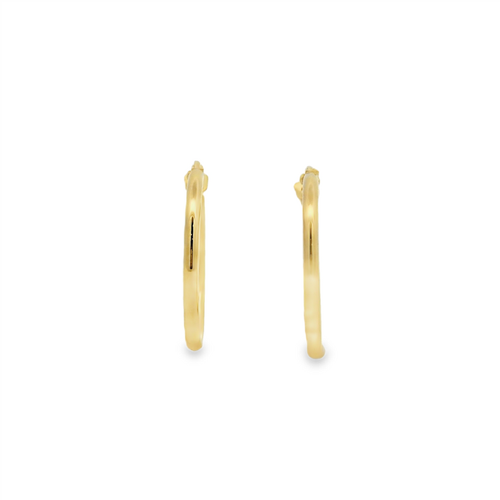 14K Yellow Gold Hoops 1.5x15mm – 0.8g