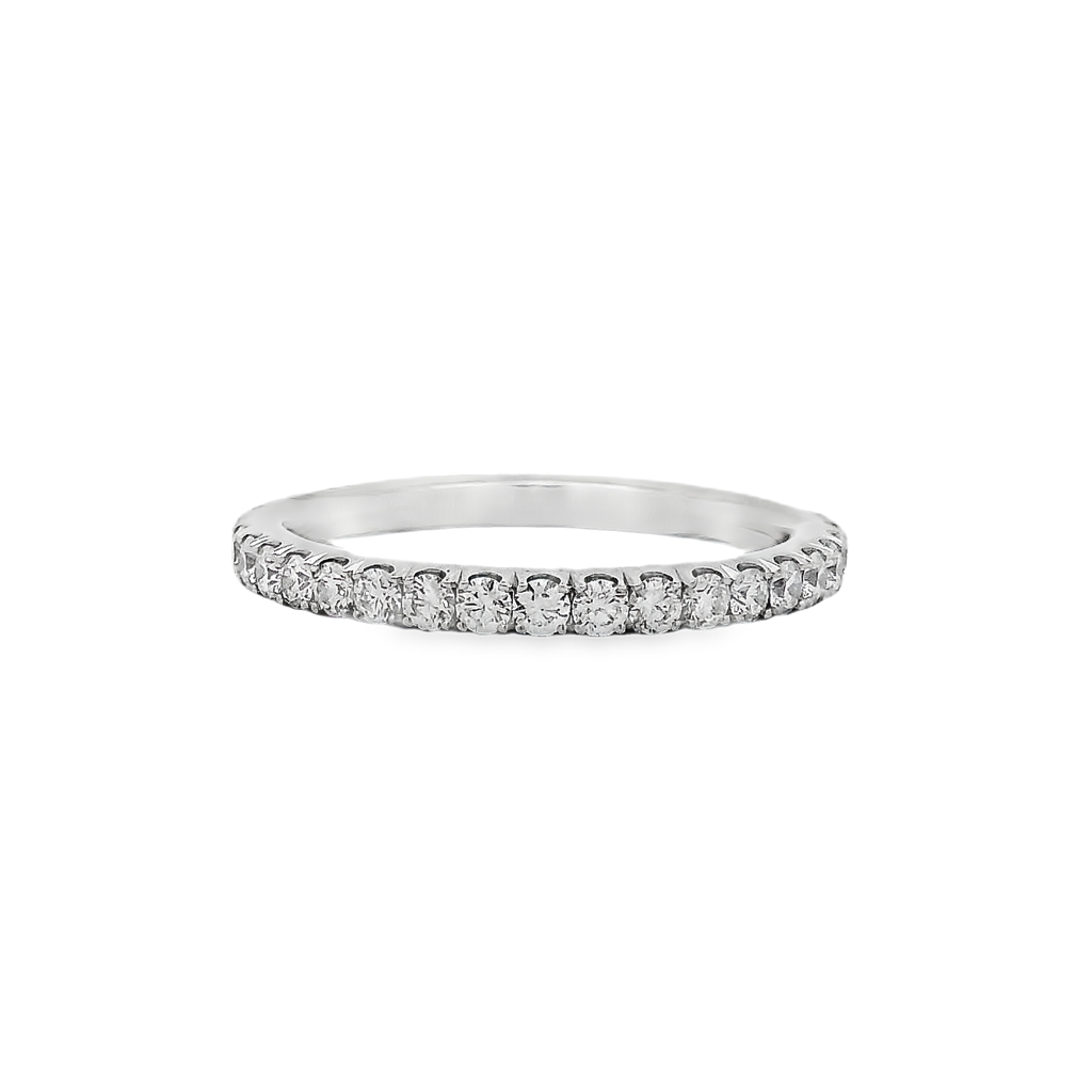 14K White Gold Lab Grown Diamond Band – 0.36ctw.