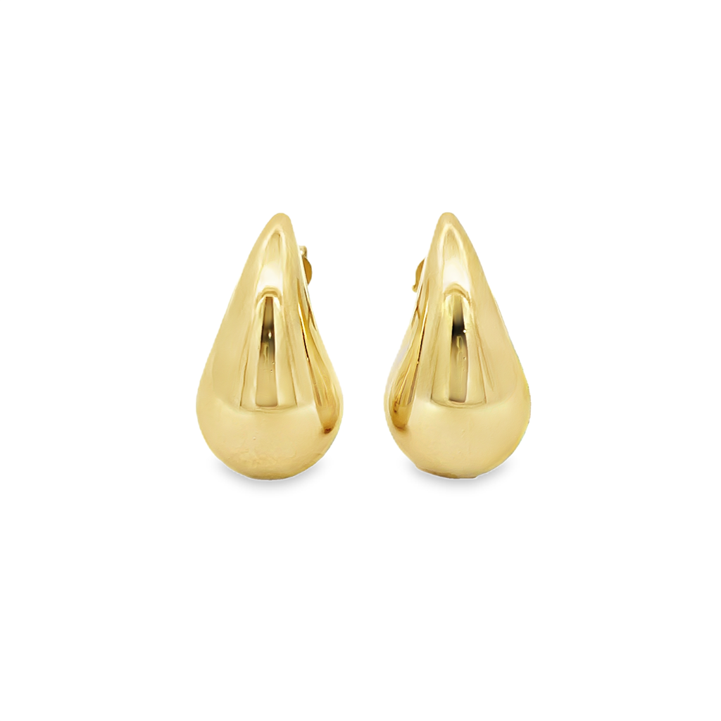 14K Yellow Gold Medium Light Drop Post Earrings – 4g