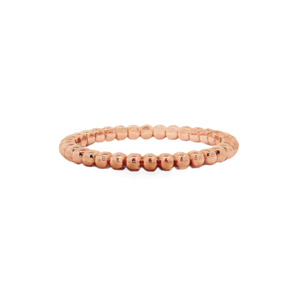 14K Rose Gold Bead Band – 2mm, 2.1g