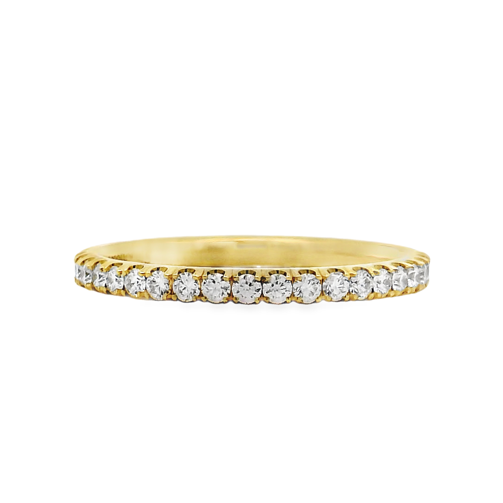 14K Yellow Gold Natural Diamond Eternity Band – 0.57ctw.