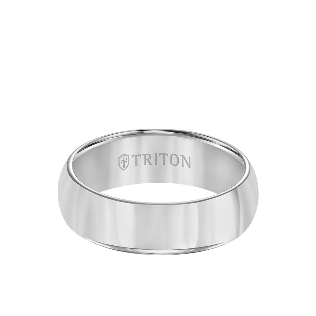 Triton Tungsten Carbide Domed Wedding Band – 7mm