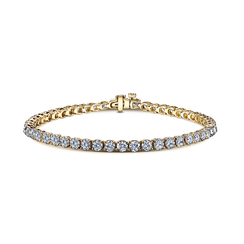 14K Yellow Gold 3.5mm Lab Grown Diamond Tennis Bracelet – 6.58ctw.