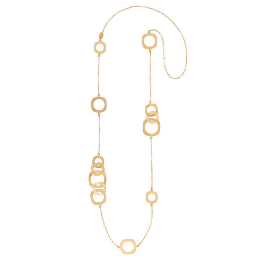 Frederic Duclos Sterling Silver & Yellow Gold-Plated Monica Necklace – 32", 13.5g