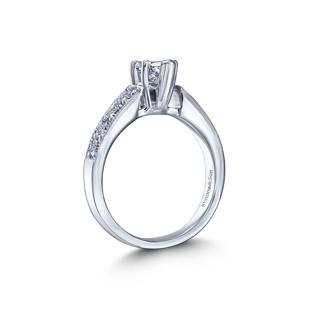 Estate 14K White Gold & Platinum Marquise Diamond Ring – 0.80ctw, Size 5.25