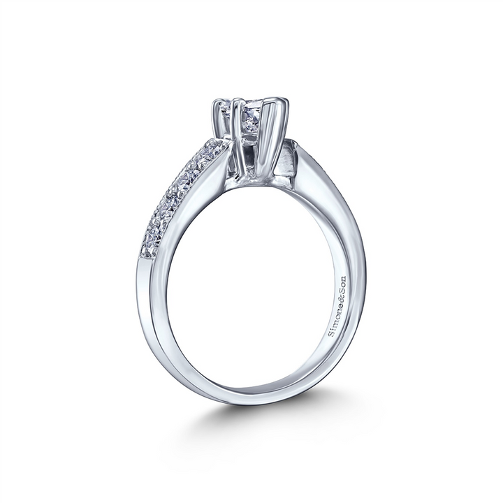 Estate 14K White Gold & Platinum Marquise Diamond Ring – 0.80ctw, Size 5.25