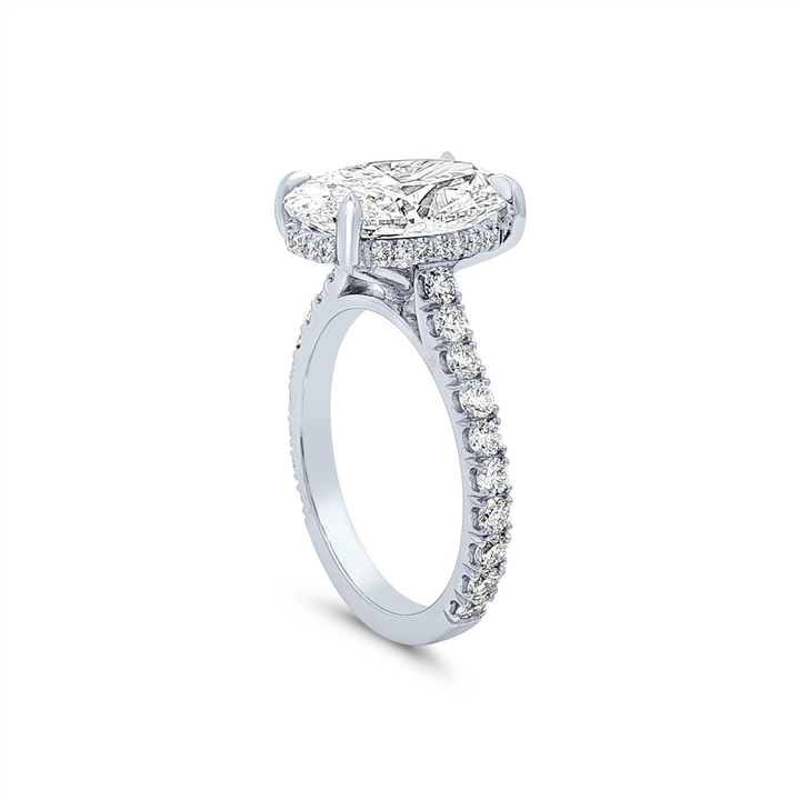 14K White Gold Lab Diamond Semi-Mount Engagement Ring – 0.71ctw.