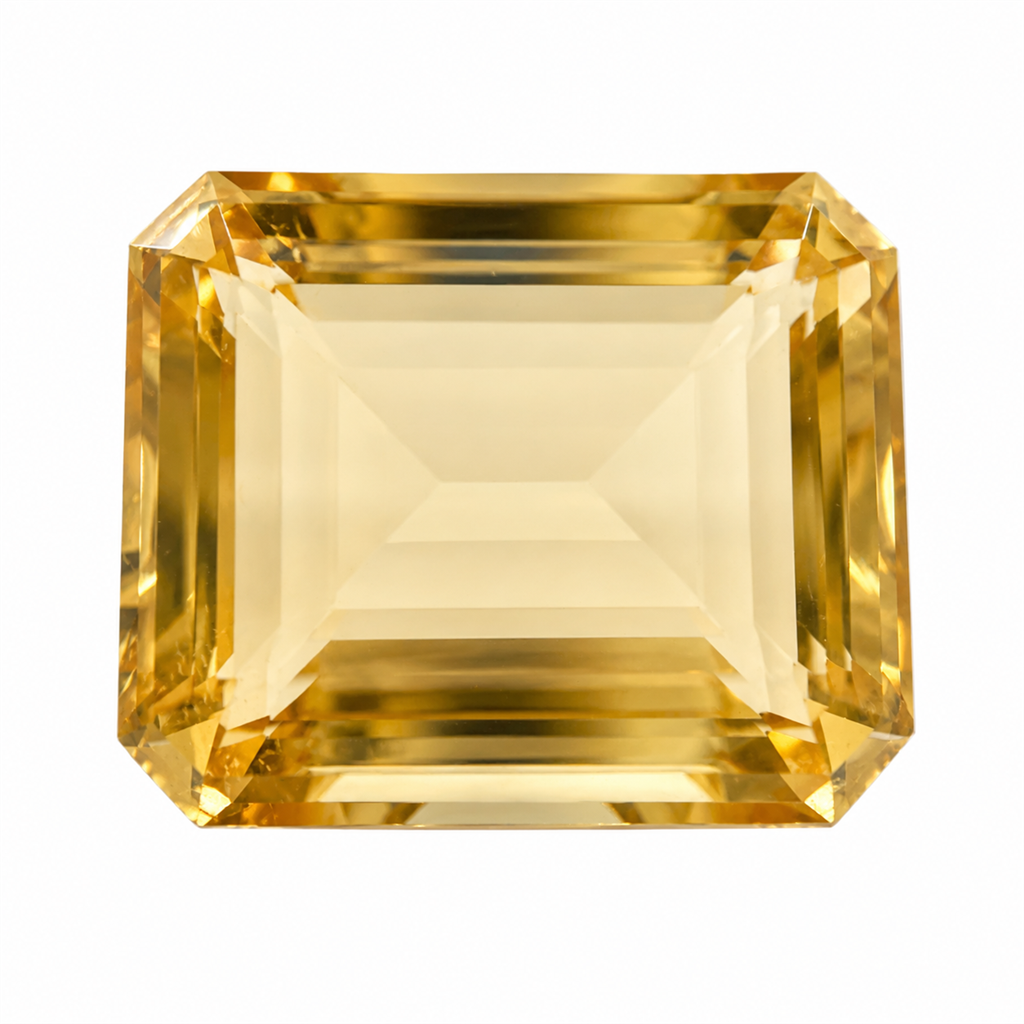 57.00 Carat Emerald Cut Citrine – 26.41 x 21.15mm