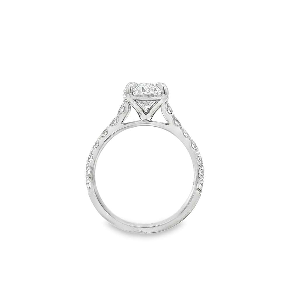 14K White Gold Lab Grown Diamond Engagement Ring Semi-Mount – 0.66ctw