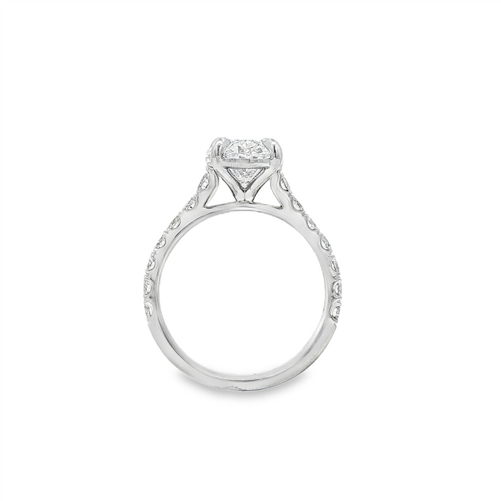 14K White Gold Lab Grown Diamond Engagement Ring Semi-Mount – 0.66ctw