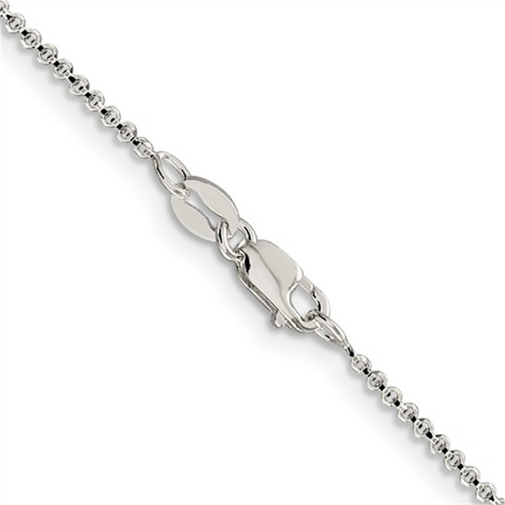 Sterling Silver Diamond-Cut Rolo Chain – 1.4mm, 18"