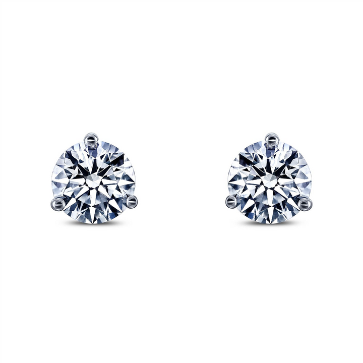 14K White Gold 1.54ct Lab Grown Diamond Earrings