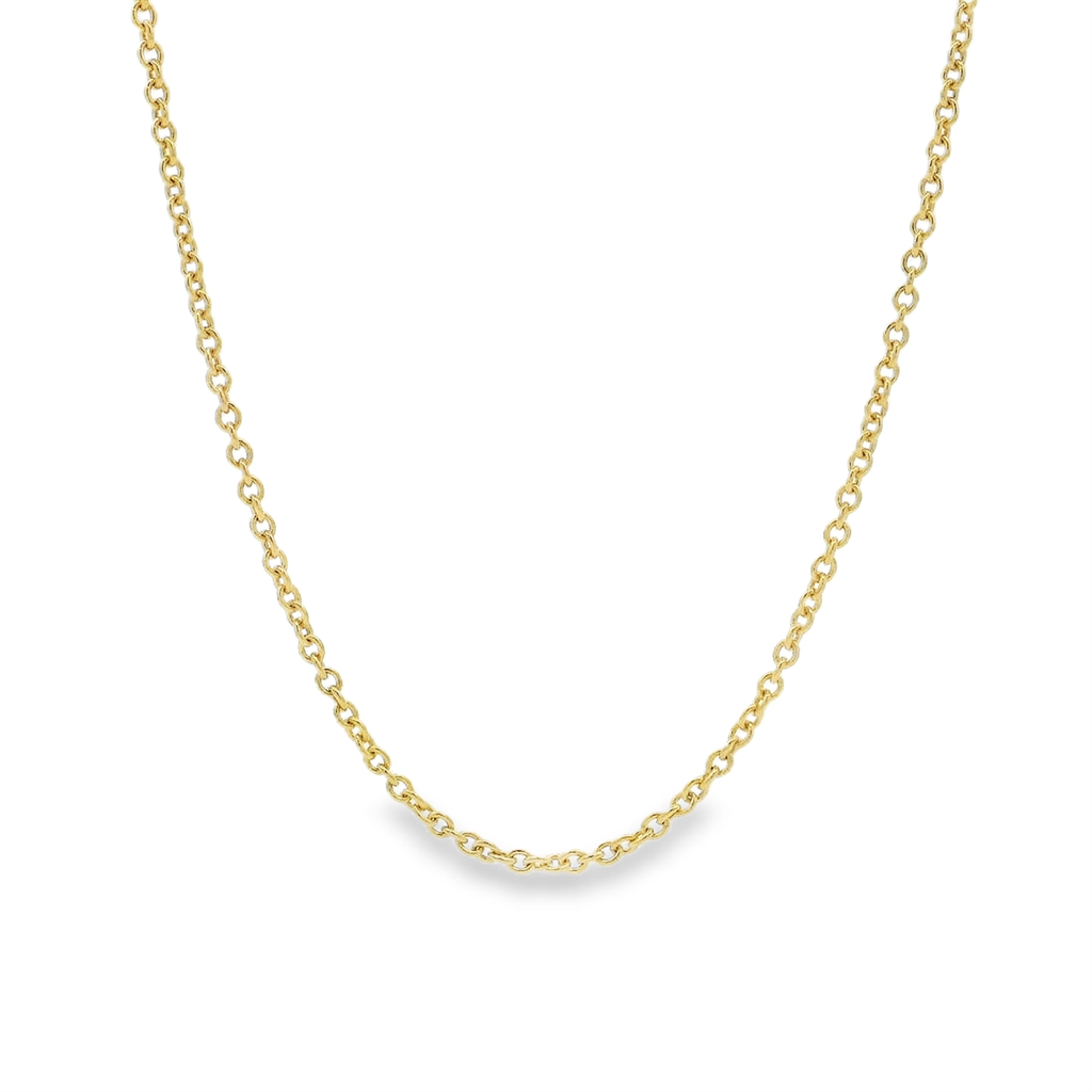 14K Yellow Gold Rolo Chain – 1.3mm | 16-18" | 2.8g