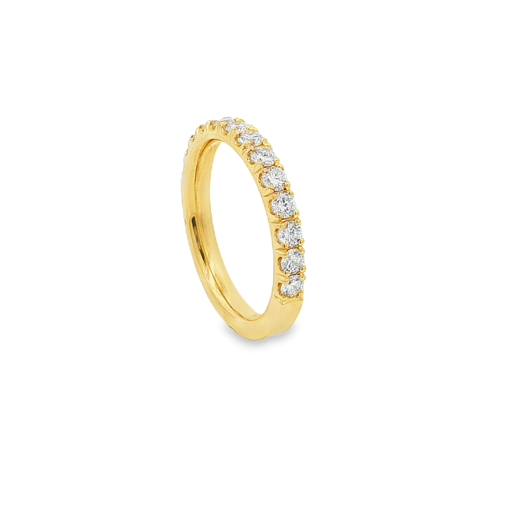 14K Yellow Gold Lab Diamond Band – 0.65ctw, Size 6.5