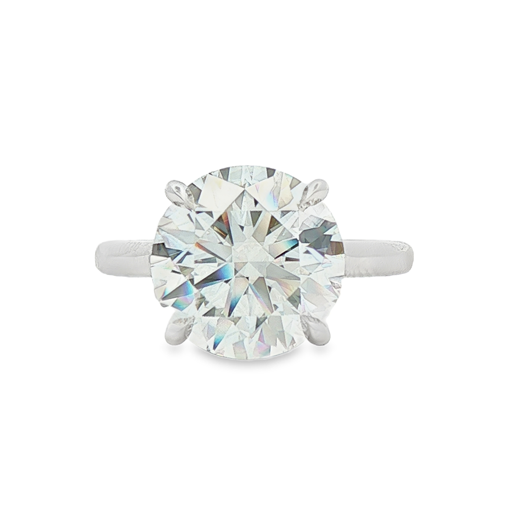 14K White Gold Lab-Grown Diamond Semi-Mount Engagement Ring – 0.20 CTW