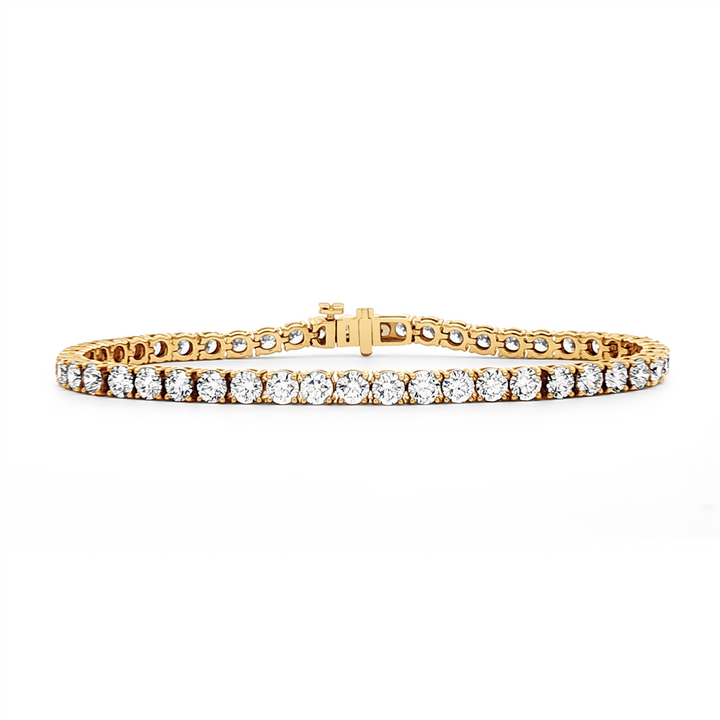 14K Yellow Gold Lab Grown Diamond Tennis Bracelet – 5.63ctw.