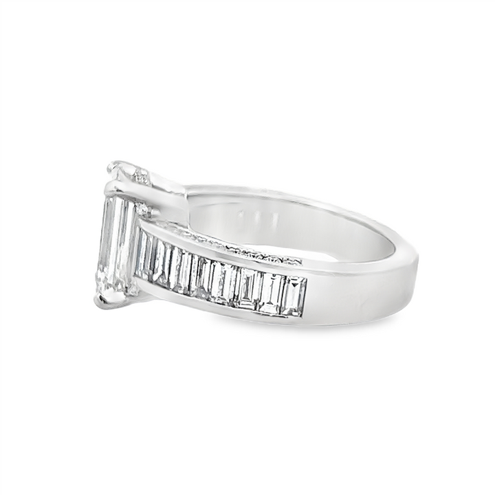 Platinum Diamond Semi-Mount Engagement Ring – 1.77ctw.