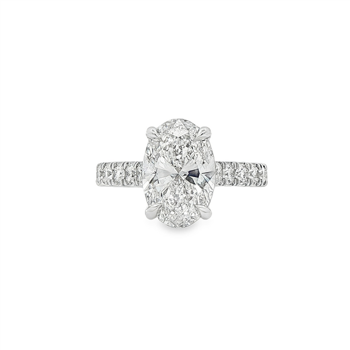 14K White Gold Lab Grown Diamond Engagement Ring Semi-Mount – 0.66ctw