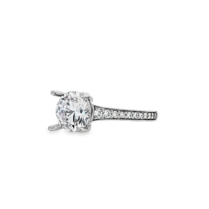 Platinum Lab-Grown Diamond Semi-Mount Engagement Ring – 0.31ctw.