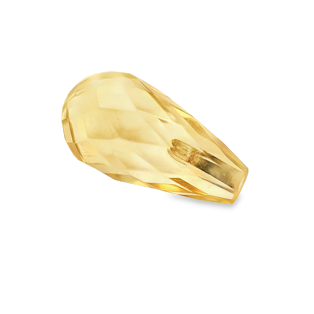 8.35 Carat Total Weight Citrine Briolette Drop Set (3 Pieces)