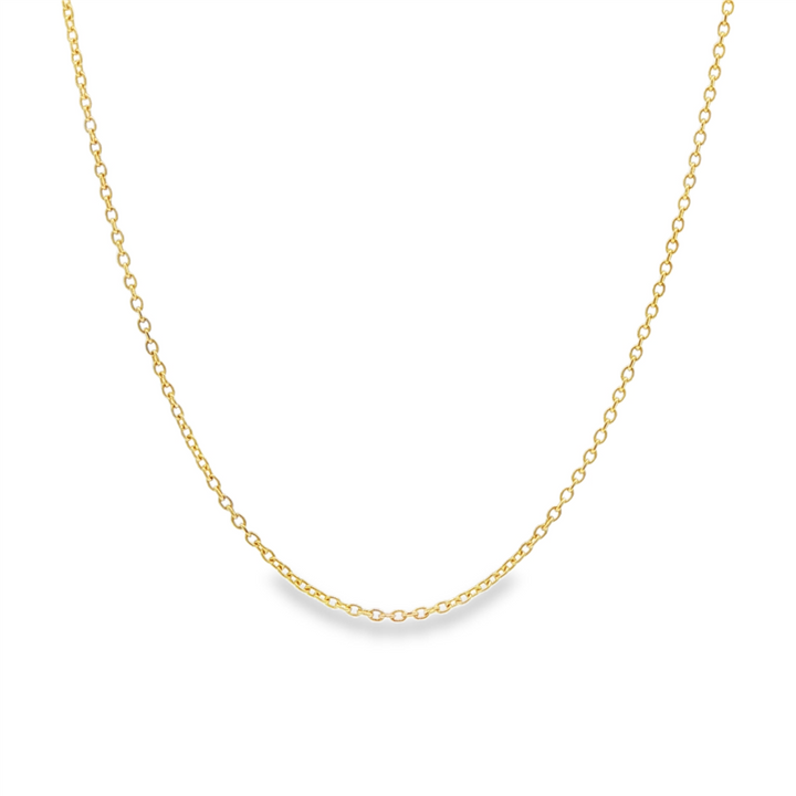 14K Yellow Gold Rolo Chain – 1.3mm | 2.2g