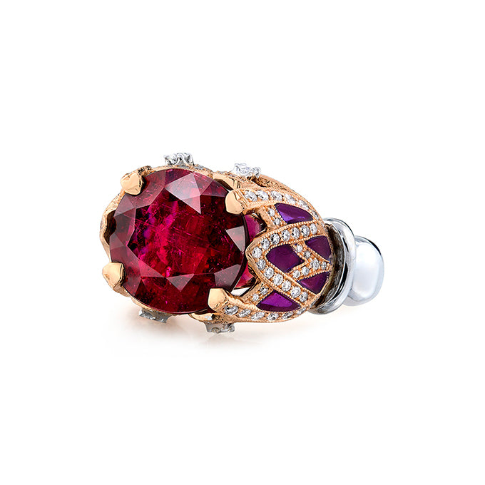 Royal Rubellite Ring