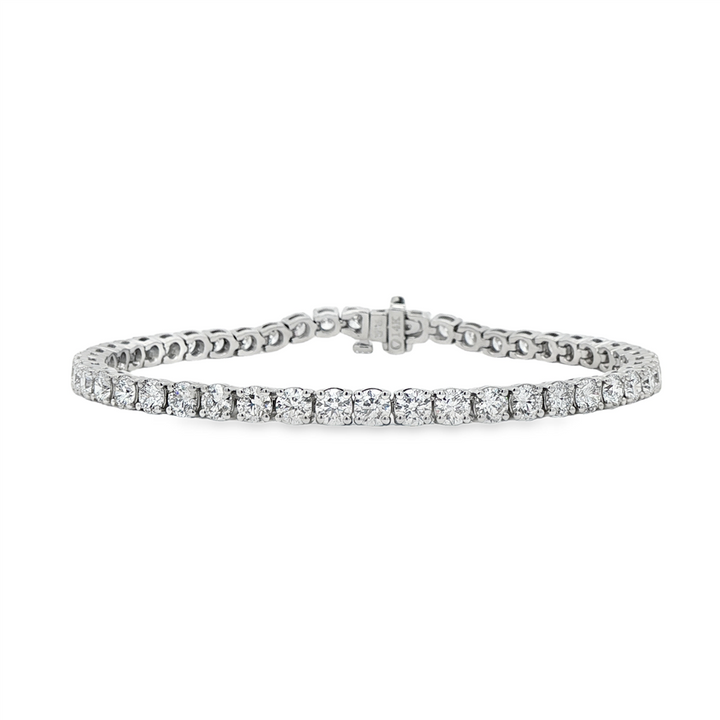 14K White Gold Lab-Grown Diamond Tennis Bracelet – 7.55ctw