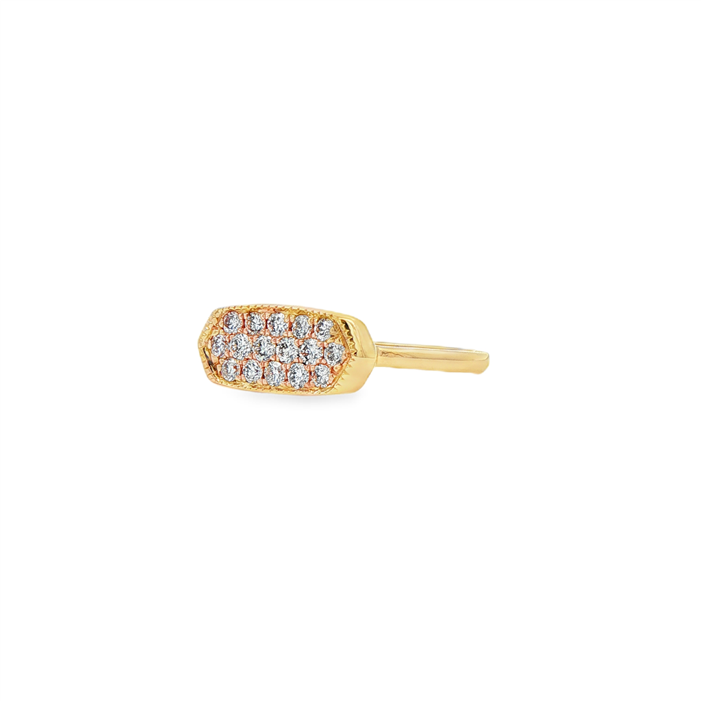 14K Yellow Gold Diamond Fashion Ring – 0.36ctw.