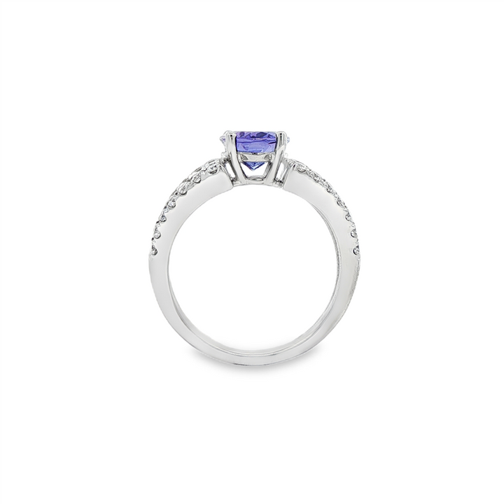 Platinum Tanzanite & Diamond Ring – 1.89ct Tanzanite, 0.74ctw Diamonds