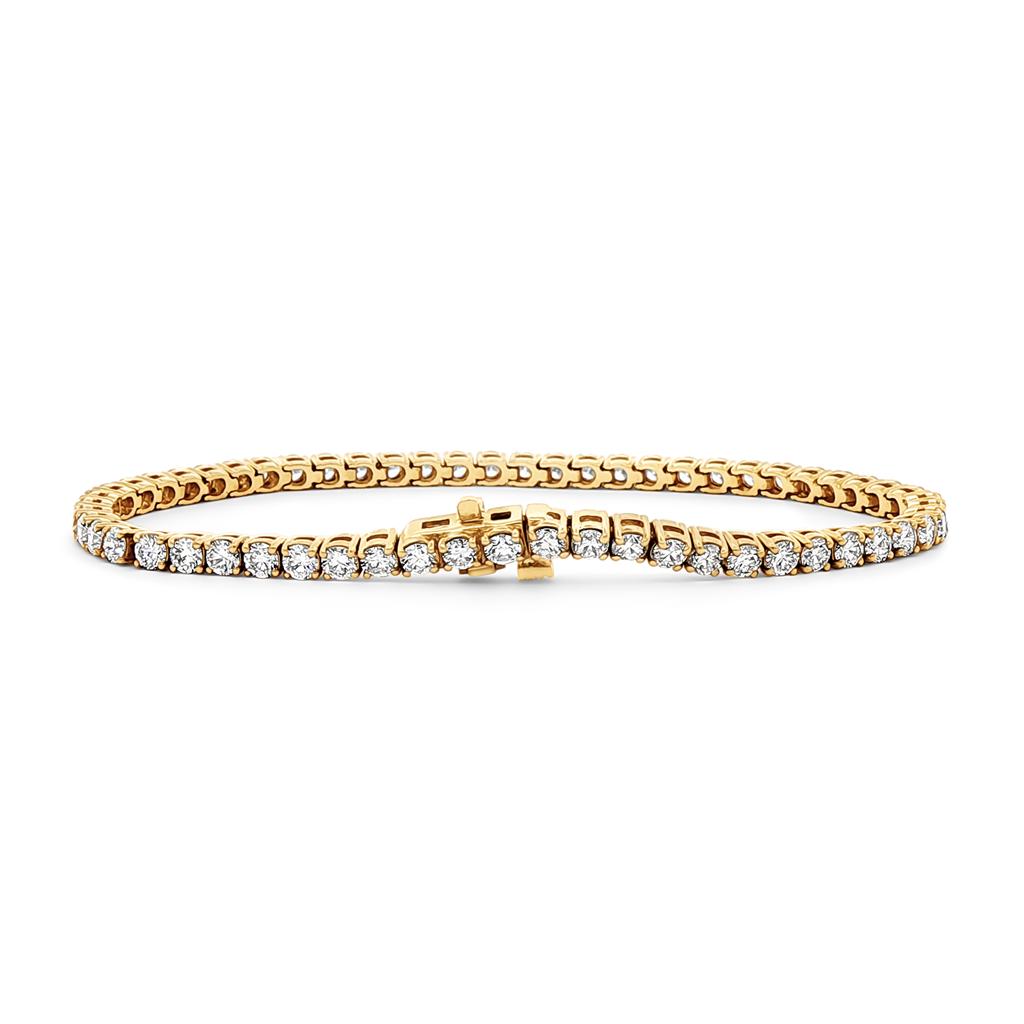 14K Yellow Gold Lab Grown Diamond 2.8mm Tennis Bracelet – 4.75ctw.