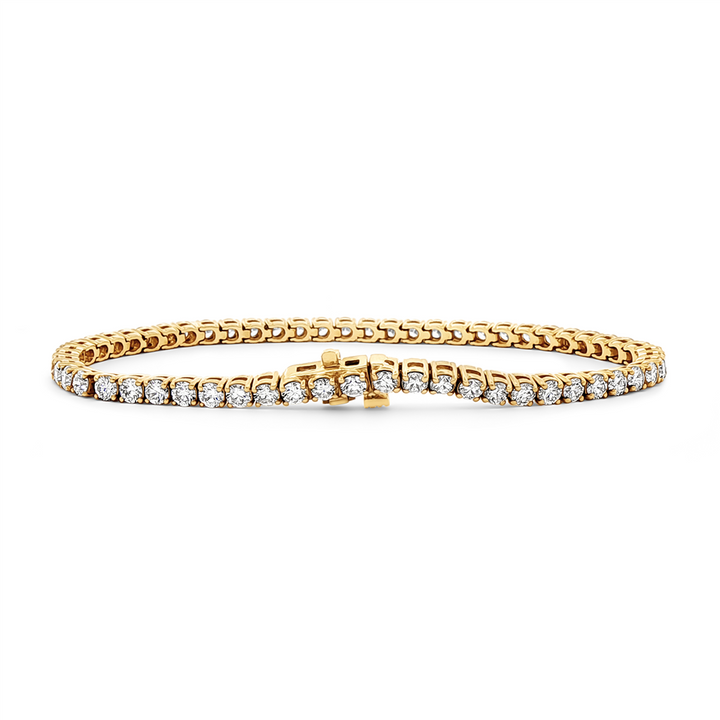 14K Yellow Gold Lab Grown Diamond 2.8mm Tennis Bracelet – 4.75ctw.