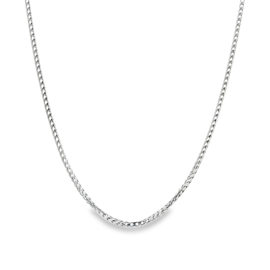 14K White Gold Franco Chain – 1.1mm | 20" | 3.4g
