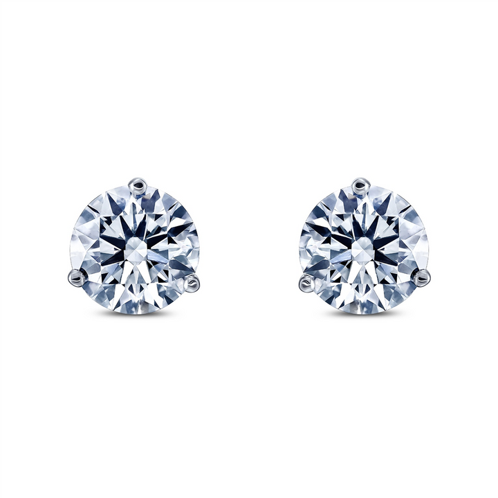 14K White Gold 1.50ctw Lab Grown Diamond Earrings