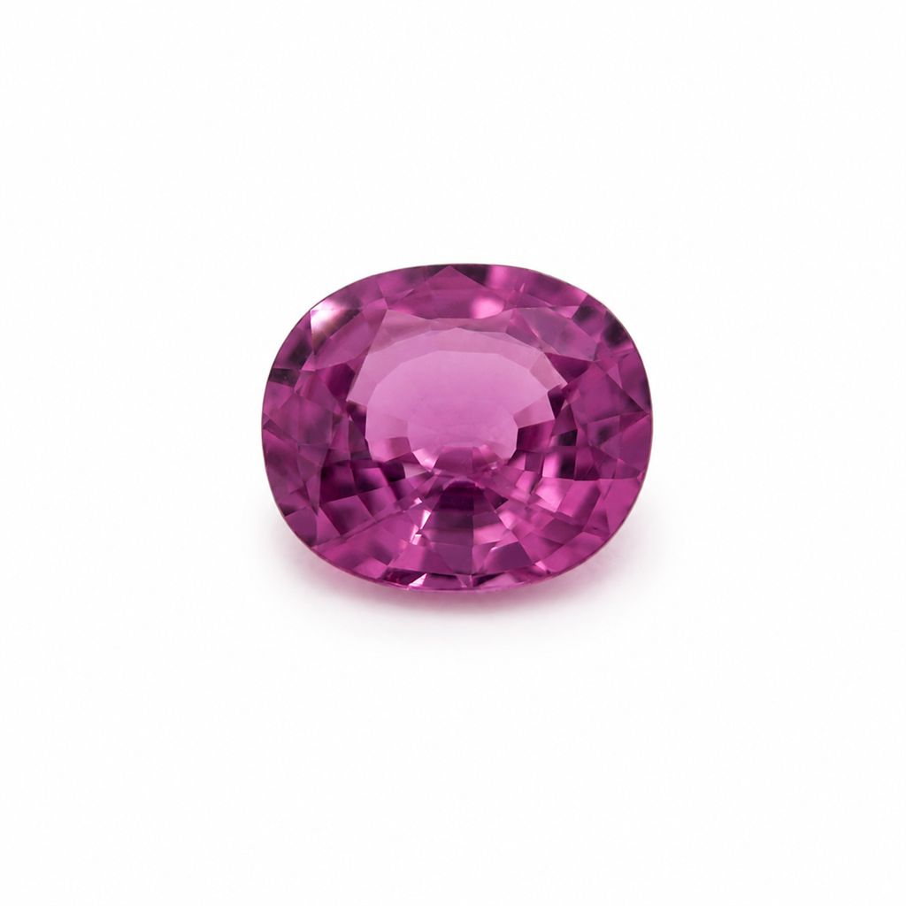 2.62 Carat Natural Pink Sapphire Cushion Cut – GIA Certified