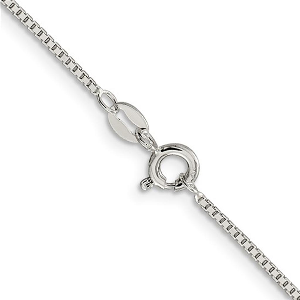 Sterling Silver Box Chain – 1.1mm, 18"