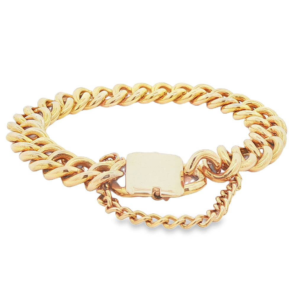 18K Yellow Gold Estate Link Bracelet – 63g