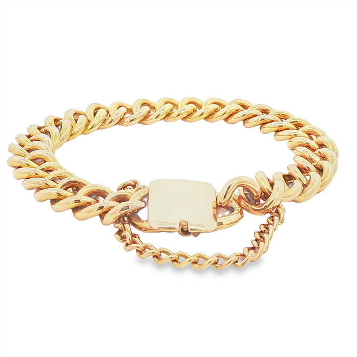 18K Yellow Gold Estate Link Bracelet – 63g