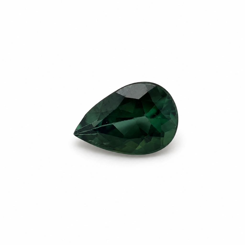 1.00ct Green Tourmaline Pear Shape – 7.81 x 5.38mm
